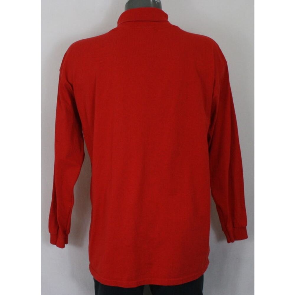 Vintage 90s Tampa Bay Buccaneers Mock Neck Shirt XL Red NFL Embroidered CSA - Picture 4 of 6